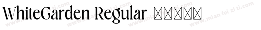 WhiteGarden Regular字体转换